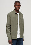 Superdry Vintage Military Overshirt, Dark Moss Green