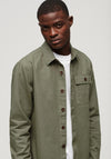 Superdry Vintage Military Overshirt, Dark Moss Green