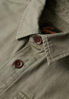Superdry Vintage Military Overshirt, Dark Moss Green