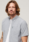 Superdry Vintage Oxford Short Sleeve Shirt, Navy