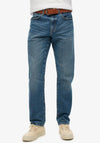 Superdry Vintage Slim Straight Jeans, Elkhorn Mid Blue