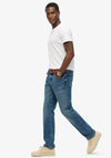 Superdry Vintage Slim Straight Jeans, Elkhorn Mid Blue