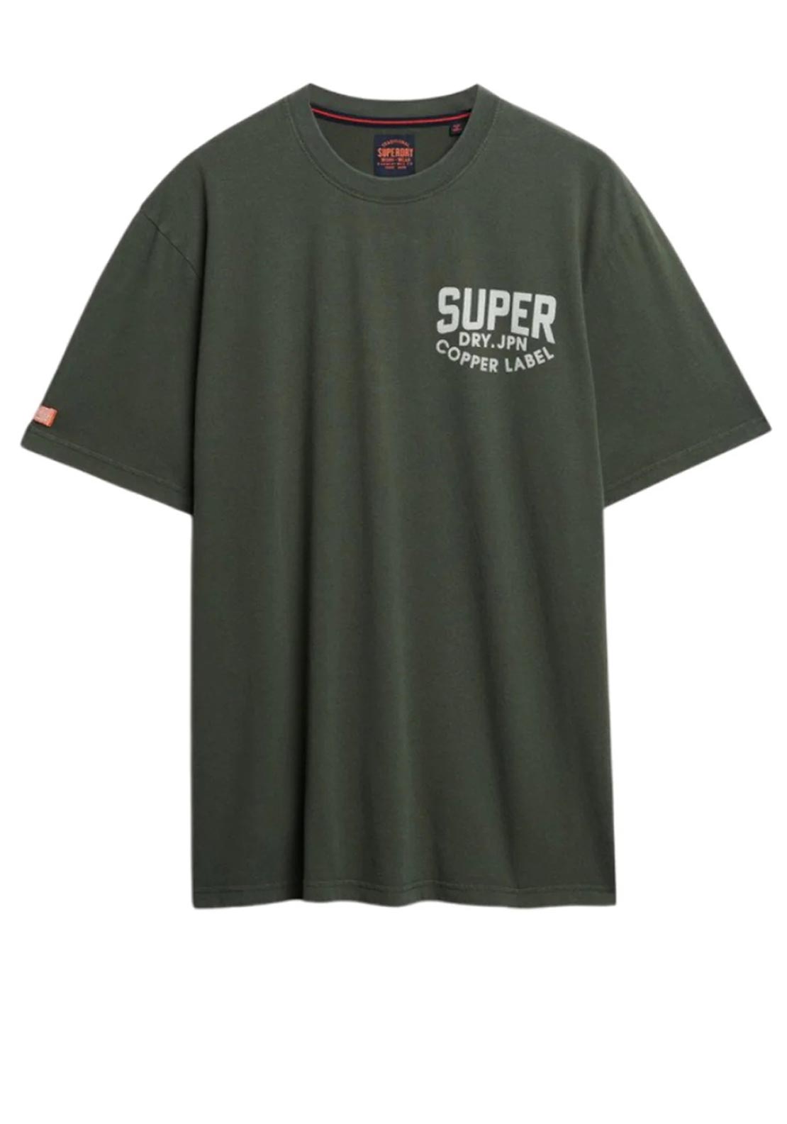 Superdry Work Logo T-Shirt, Ivy Green