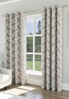 EA Design Sutton Interlined Eyelet Curtains 90x90”, Natural