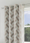 EA Design Sutton Interlined Eyelet Curtains 90x90”, Natural