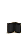 Guess Laurel Croc Small Zip Around Wallet, Black