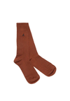 Swole Panda Bamboo Socks, Chestnut Brown