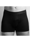Swole Panda Fitted Bamboo Boxers, Black