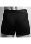 Swole Panda Fitted Bamboo Boxers, Black