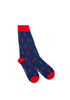 Swole Panda Golfers Bamboo Socks, Dark Blue UK7-11