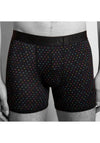 Swole Panda Multi Dots Fitted Bamboo Boxers, Black