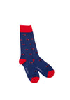 Swole Panda Racing Car Bamboo Socks, Dark Blue UK7-11