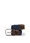 Swole Panda Woven Belt, Navy & Orange