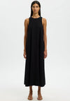 Selected Femme Luisa Linen Blend Maxi Dress, Black
