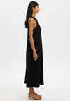 Selected Femme Luisa Linen Blend Maxi Dress, Black