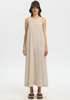 Selected Femme Luisa Linen Blend Maxi Dress, Beige