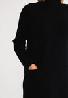Serafina Collection High Neck Jumper Dress, Black