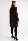 Serafina Collection Scallop Trim Knit Cardigan, Brown