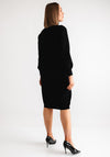 Serafina Collection Gold Bee Button Jumper Dress, Black