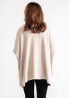 Serafina Collection Polo Neck Batwing Jumper, Cream