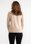 Serafina Collection Polo Neck Sweater, Beige