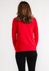 Serafina Collection Polo Neck Sweater, Red
