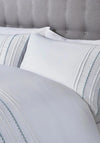 Serene Ric Rac Duvet Cover Set, White/Blue