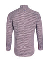 Andre Sexton Circular Pattern Shirt, Burgundy Multi