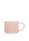 Siip Embossed Teardrop Mug, Pink