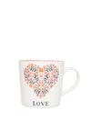 Siip Love Heart Mug, White