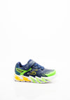 Skechers Boys Flex Glow Bolt Trainer, Navy