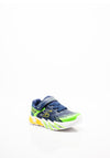 Skechers Boys Flex Glow Bolt Trainer, Navy