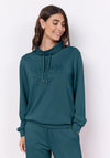 Soyaconcept Banu Drawstring Neckline Sweatshirt, Dark Green