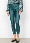 Soyconcept Pam 2 Faux Leather Leggings, Dark Green