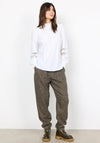 Soyconcept Netti Embroidered Ballon Sleeve Top, White