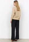 Soyaconcept Herla Knit Round Neck Cardigan, Beige