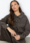 Soyaconcept Hekla Houndstooth Jacket, Brown