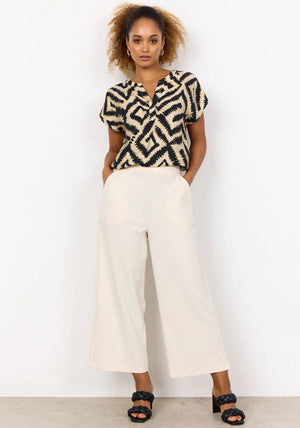 Soyaconcept Siham Wide Leg Culottes, Cream