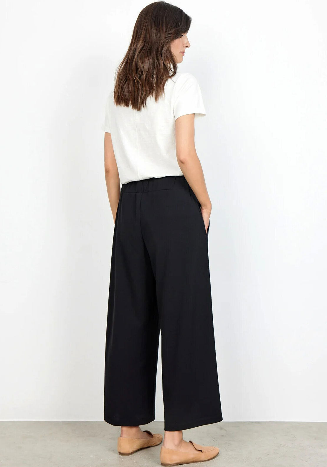 Soyaconcept Siham Wide Leg Culottes, Black