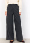 Soyaconcept Vagna Wool Blend Wide Leg Trousers, Grey