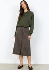 Soyaconcept Hekla Houndstooth Wide Leg Culottes, Brown