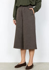 Soyaconcept Hekla Houndstooth Wide Leg Culottes, Brown