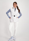 Monari High Collar Quilted Gilet Jacket, Gray
