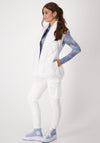 Monari High Collar Quilted Gilet Jacket, Gray