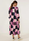Street One Patch Smock Maxi Dress, Pink Multi
