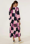Street One Patch Smock Maxi Dress, Pink Multi
