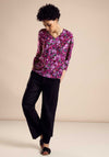Street One Floral Tunic Blouse, Magnolia Pink