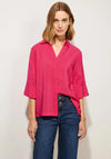 Street One Collar Neck Structured Shirt, Coral Blossom