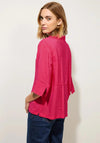 Street One Collar Neck Structured Shirt, Coral Blossom