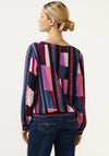 Street One Patterned Tunic Blouse, Purple Brown
